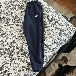 Navy blue cotton nike jogging pants